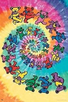 GRATEFUL DEAD SPIRAL BEAR Scorpio Poster