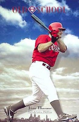 2003 Jim Thome Philadelphia Phillies Original Starline Action Poster