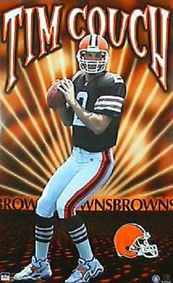 1999 Tim Couch Cleveland Browns Original Starline Poster OOP