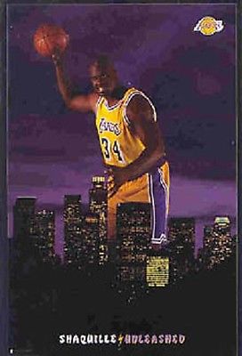 1996 Shaquille O\'Neal \"Unleashed\"Los Angeles Lakers Original Costacos Poster OOP