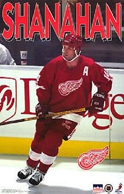 1997 Brendan Shanahan Detroit Red Wings Starline Poster OOP