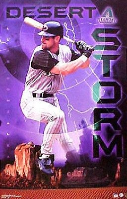 2001  Luis Gonzalez Arizona Diamondbacks  \"Desert Storm\" Starline Poster OOP