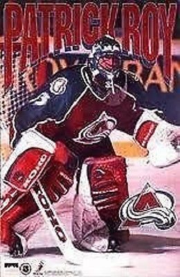 1996 Patrick Roy Colorado Avalanche Original Starline Poster OOP