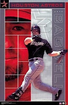 2002 Jeff Bagwell Houston Astros Original Starline Action Poster