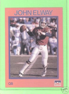 1988 Starline John Elway Promo Card   DENVER BRONCOS