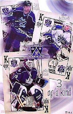 2001 Los Angeles Kings \"Three of a Kind\" Original Starline Poster OOP Palffy