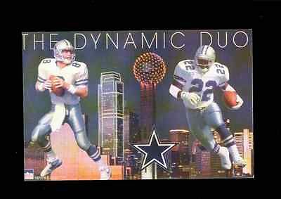 1994 Dallas Cowboys\"Dynamic Duo\" Emmitt & Aikman Original Starline Poster OOP