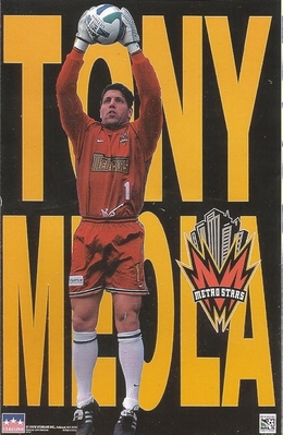 TONY MEOLA  NY METRO STARS MLS Original Starline Poster MINI Promo Piece 3x5