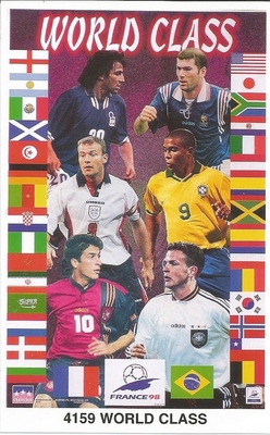 WORLD CUP 98 RONALDO ZIDANE & MORE Original Starline Poster MINI Promo Piece 3x5