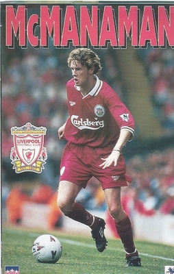 STEVE McMANAMAN LIVERPOOL FC Original Starline Poster MINI Promo Piece 3x5