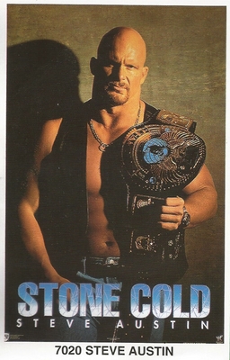 Stone Cold Steve Austin  Original Funky Posters Wrestling MINI Promo Piece 3x5