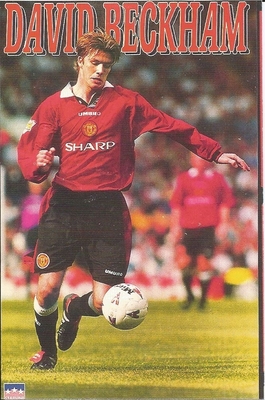 DAVID BECKHAM 96 MANCHESTER UNITED Starline Poster MINI Promo Piece 3x5