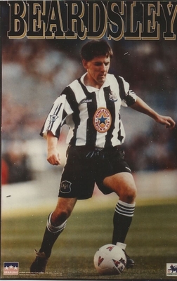PETER BEARDSLEY NEWCASTLE UNITED Original Starline Poster MINI Promo Piece 3x5