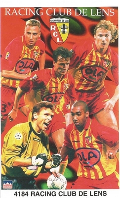 RACING CLUB DE LENS COLLAGE FRANCE Original Starline Poster MINI Promo Piece 3x5