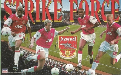 STRIKE FORCE COLLAGE ARSENAL FC Original Starline Poster MINI Promo Piece 3x5