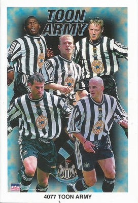 TOON ARMY SHEARER NEWCASTLE UNITED Original Starline Poster MINI Promo Piece 3x5