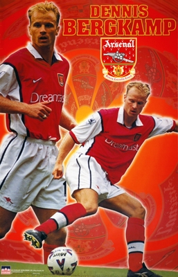 1999 Dennis Bergkamp ARSENAL Original Starline Poster OOP