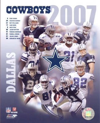 2007 Dallas Cowboys Composite 8X10 Glossy Photo by Photofile Romo Ware Owens