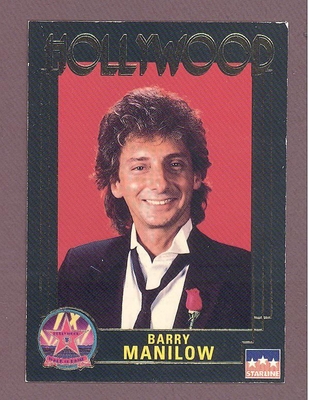 1991 Starline Hollywood BARRY MANILOW Promo Card for 2nd Series RARE