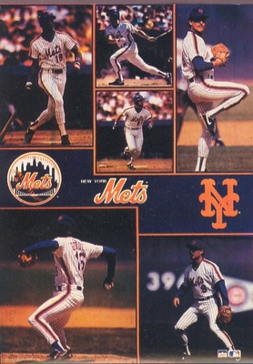 1990 Starline NY METS Gooden Straw Viola Monster Poster MINI Promo Piece RARE