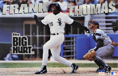 1993 Frank Thomas Chicago White Sox Original Starline Poster OOP \"The Big Hurt\"
