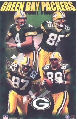 1997 Green Bay Packers Collage Original Starline Poster OOP w/ Favre