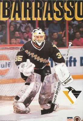 Tom Barrasso PITTSBURGH PENGUINS Original Starline Poster MINI Promo 3x5