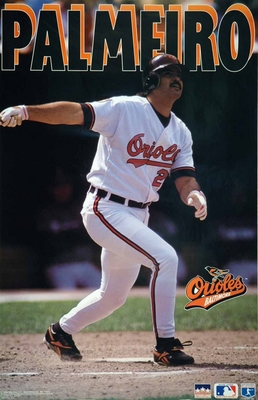 1994 Rafael Palmeiro Baltimore Orioles Original Starline Action Poster OOP