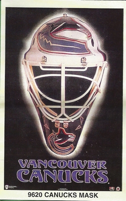 VANCOUVER CANUCKS MASK Original Norman James Poster MINI Promo Piece 3x5