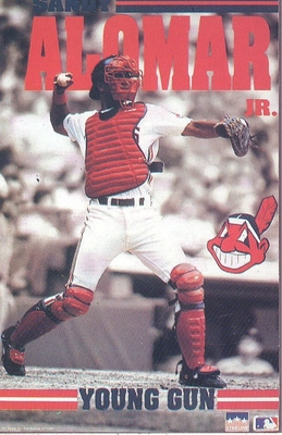Sandy Alomar Jr CLEVELAND INDIANS Starline Poster MINI Promo Piece 3x5