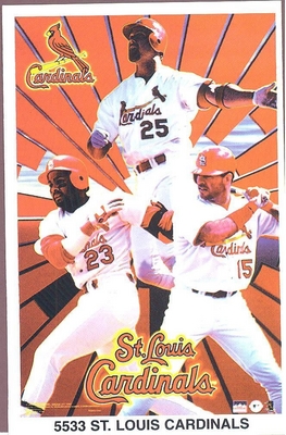 McGwire Edmonds ST.LOUIS CARDINALS COLLAGE Starline Poster MINI Promo Piece 3x5