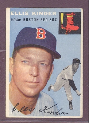 1954 Topps #47 Ellis Kinder VG-EX BOSTON RED SOX crease free