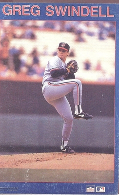 Greg Swindell CLEVELAND INDIANS Starline Poster MINI Promo Piece 3x5