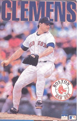 Roger Clemens BOSTON RED SOX Starline Poster MINI Promo Piece 3x5