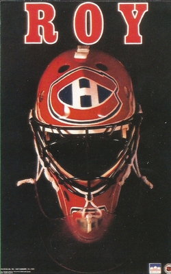 Patrick Roy MONTREAL CANADIENS MASK Original Starline Poster MINI Promo 3x5