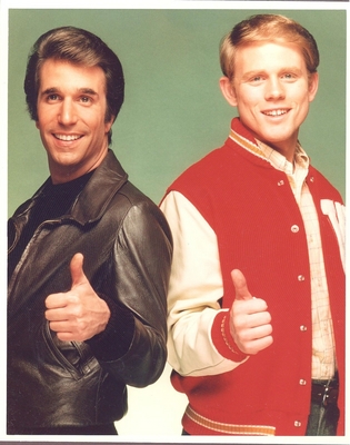 Happy Days Ron Howard and Henry Winkler 8 X 10 Color Glossy Photo