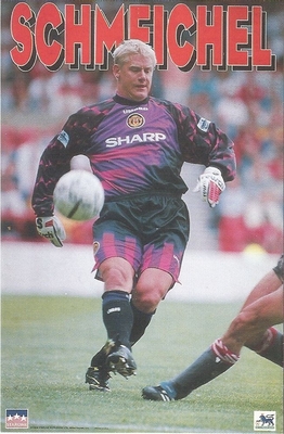 PETER SCHMEICHEL MANCHESTER UNITED Original Starline Poster MINI Promo Piece 3x5