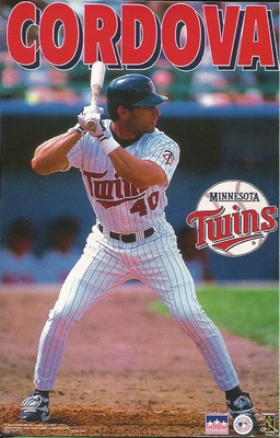 Marty Cordova MINNESOTA TWINS Original Starline Poster MINI Promo Piece 3x5