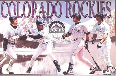 Walker Bichette COLORADO ROCKIES COLLAGE Starline Poster MINI Promo Piece 3x5