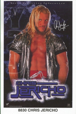 Chris Jericho  Original Funky Posters Wrestling MINI Promo Piece 3x5