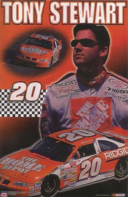 2000 Tony Stewart #20 Original Starline Poster OOP