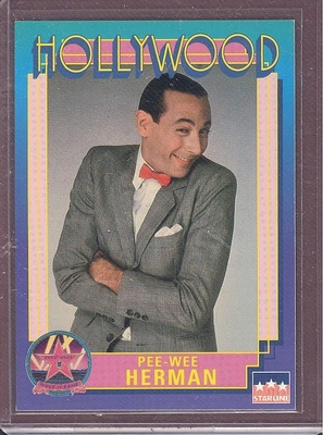 1991 Starline Hollywood PEE WEE HERMAN Original Prototype Card TOUGH