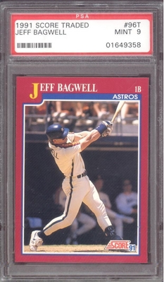1991 Score Traded #96T Jeff Bagwell (R) PSA 9 MINT ASTROS