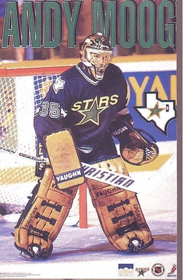 Andy Moog DALLAS STARS Original Starline Poster MINI Promo Piece 3x5