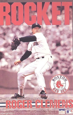 ROCKET Roger Clemens BOSTON RED SOX Starline Poster MINI Promo Piece 3x5