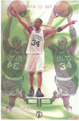2003 Paul Pierce Boston Celtics The Truth\'s Out There Orig. Starline Poster OOP