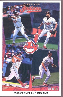 Vizquel Thome Alomar Mann CLEVELAND INDIANS Starline Poster MINI Promo Piece 3x5