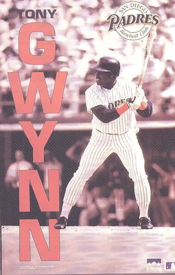 Tony Gwynn SAN DIEGO PADRES Original Starline Poster MINI Promo Piece 3x5