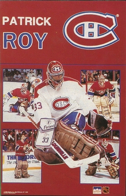 Patrick Roy MONTREAL CANADIENS Collage Original Starline Poster MINI Promo 3x5