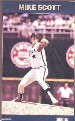 Mike Scott HOUSTON ASTROS Starline Poster MINI Promo Piece 3x5